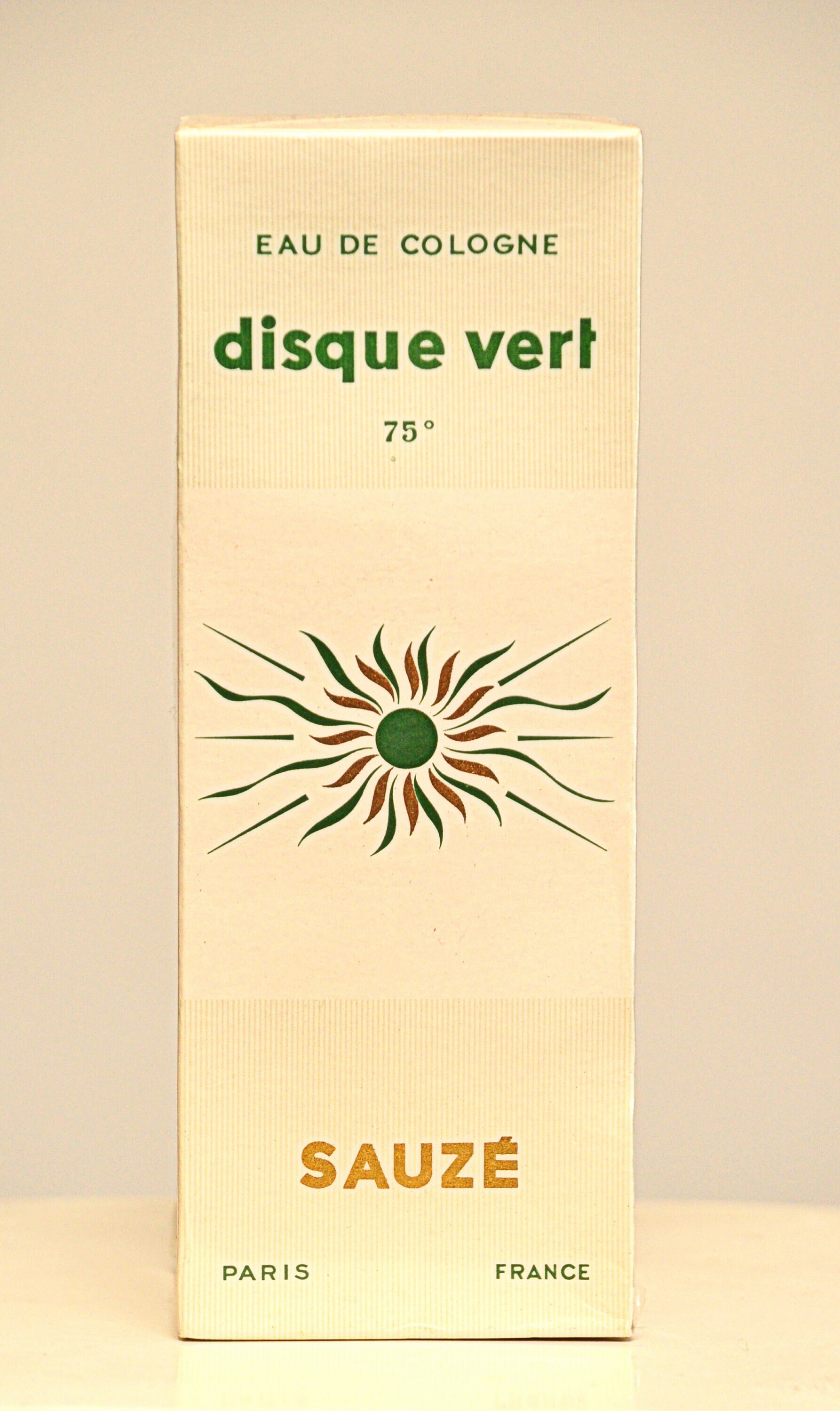 Sauzé Disque Vert Eau De Cologne Eoc 200Ml Splash Non Spray Parfüm Unisex Very Rare Vintage 70Er von YourVintagePerfume