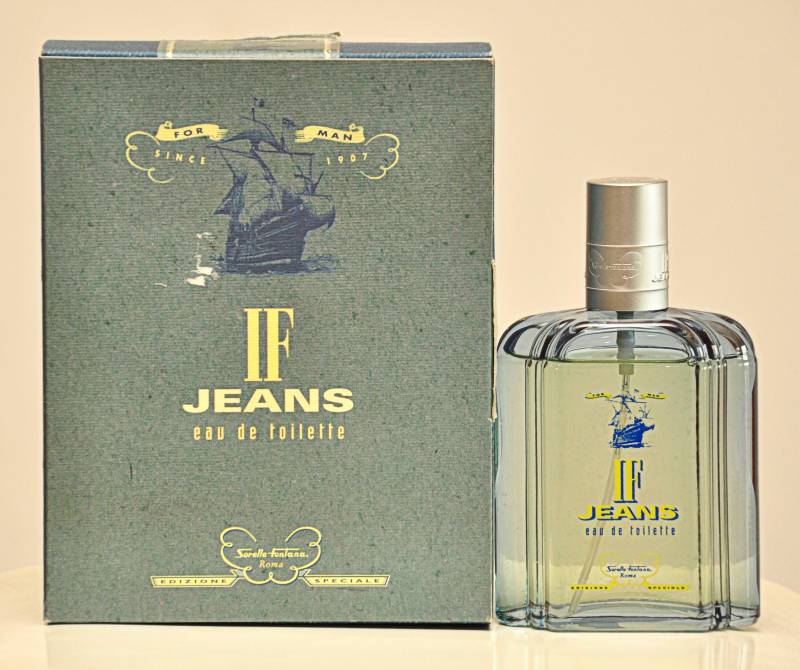 Sorelle Fontana If Jeans Für Mann Special Edition Eau De Toilette Edt 100Ml Spray Parfüm Man Rare Vintage 2000 von YourVintagePerfume