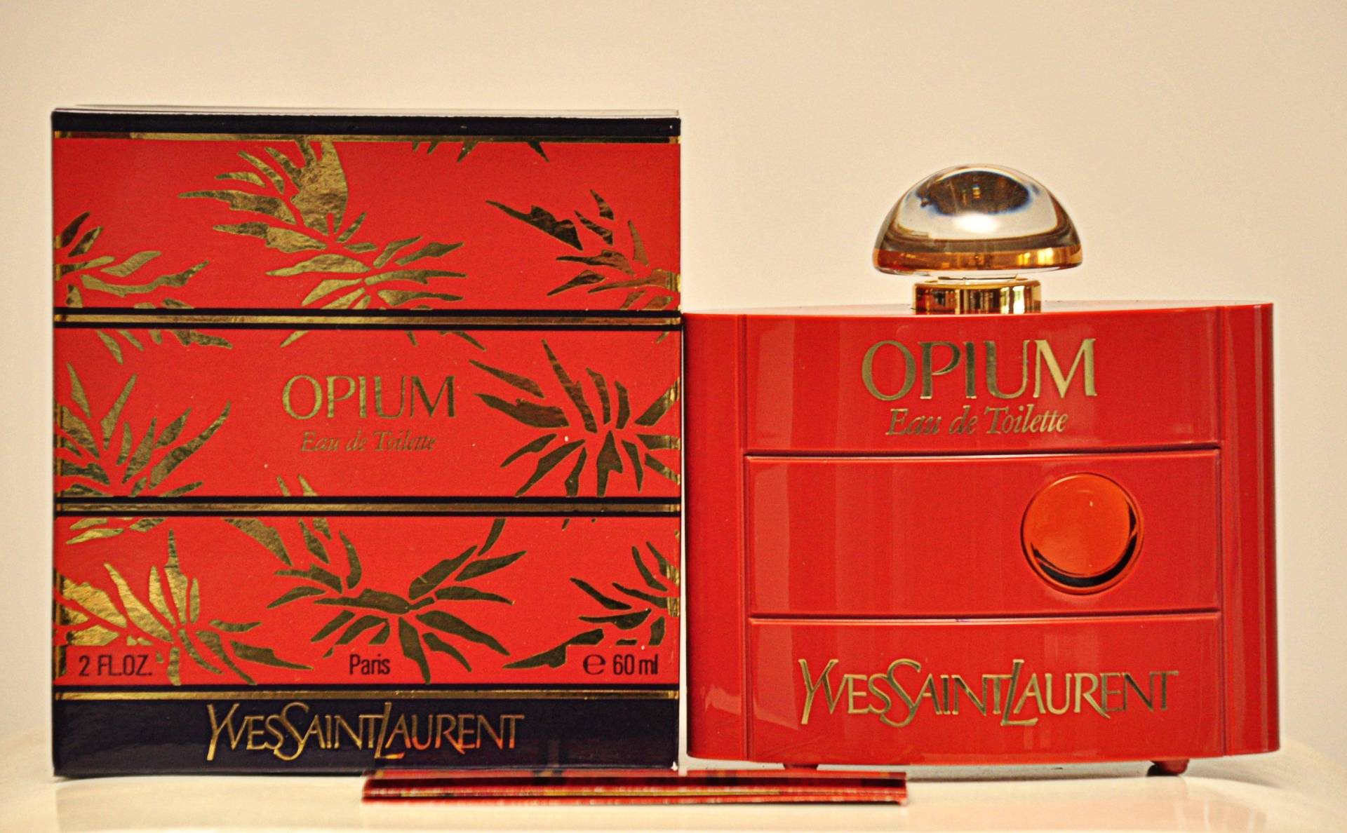 Yves Saint Laurent Opium Eau De Toilette Edt 60Ml Splash Non Spray Parfüm Frau Sehr Selten Jahrgang 1977 Erste Version Pre Barcode Neu von YourVintagePerfume
