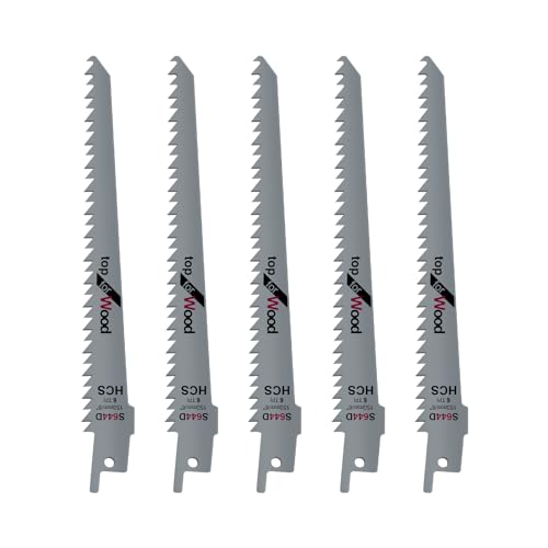 Sägeblätter 5-teilige Sägeblätter, Schnitte Sägeblatt-Set für Säbelsägen Pruner Zubehör Säbelsäge, Ersatzklingen für Handsäge, 150mm Sägeblätter Set von YouseaHome