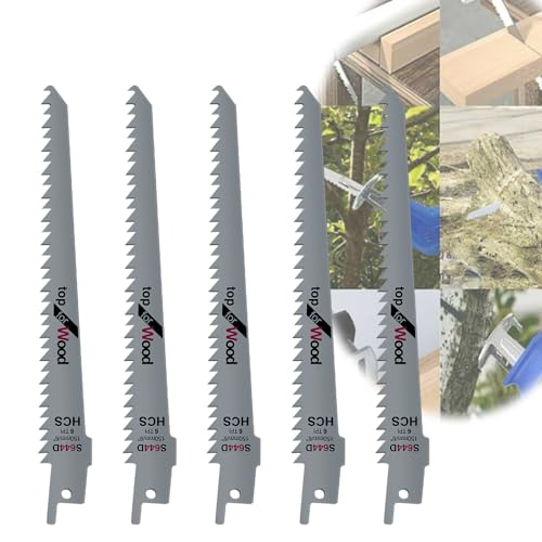 YouseaHome Holz schneiden Säbelsägeblatt, 5 Stück 6 TPI Holz Klingen für Bäume High Carbon Steel Pruning Blade, Säbelsäge Säbelsäge Set, Universal-Set für Metalle uund Holz, Sets YouseaHome Holz schneiden Säbelsägeblatt, 5 Stück 6 TPI Holz Klingen für Bäume High Carbon Steel Pruning Blade, Säbelsäge Säbelsäge Set, Universal-Set für Metalle uund Holz, Sets von YouseaHome