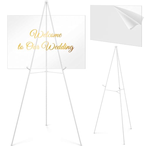 Yousoontic Acryl-Hochzeitsschild mit Ständer, 61 x 91,4 cm, blanko, Acryl-Hochzeitsschild und faltbarer, verstellbarer 160 cm Staffelei-Ständer für drinnen und draußen, DIY-Schautafel Yousoontic Acryl-Hochzeitsschild mit Ständer, 61 x 91,4 cm, blanko, Acryl-Hochzeitsschild und faltbarer, verstellbarer 160 cm Staffelei-Ständer für drinnen und draußen, DIY-Schautafel von Yousoontic
