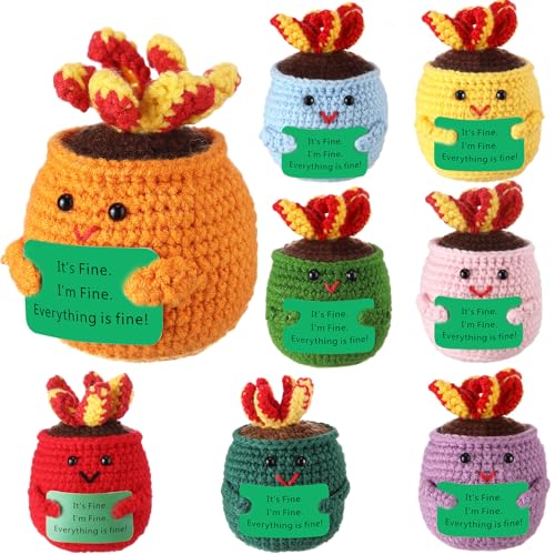 Yousoontic Dumpster Emotionale Feuerunterstützung, positive, handgefertigte Häkelpuppe mit positiven Worten, niedliches Dekor, Strickspielzeug, lustige Weihnachts-Häkelunterstützung, Geschenke für Yousoontic Dumpster Emotionale Feuerunterstützung, positive, handgefertigte Häkelpuppe mit positiven Worten, niedliches Dekor, Strickspielzeug, lustige Weihnachts-Häkelunterstützung, Geschenke für von Yousoontic