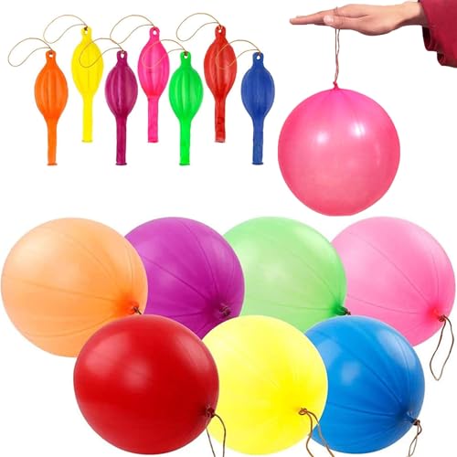 50pcs Punch Ballons für Partytüten - Riesenballons für Kinder, Indoor/Outdoor Spiele, 7 Farben, hohe Qualität & Wiederverwendbar von YouthLoxus