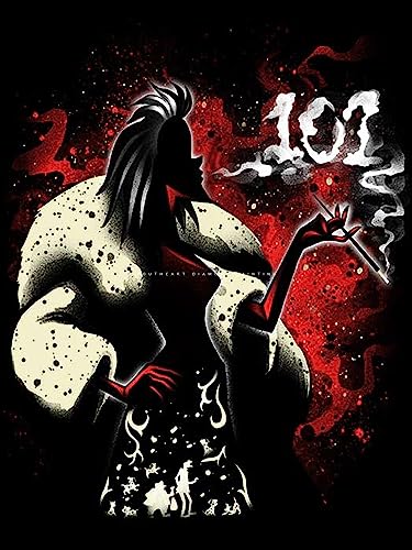 Youtheart Diamond Painting Cruella Diamond Art Villain, 5D Full Drill Cross Stitch Embroidery Kits, DIY Wall Décor von Youtheart