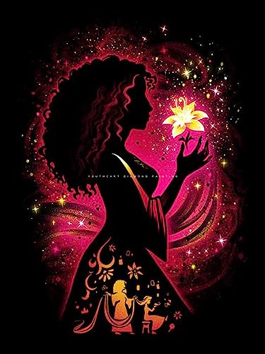 Youtheart Diamond Painting Mother Gothel Diamond Art, 5D Full Drill Cross Stitch Embroidery Kits, DIY Wall Décor von Youtheart