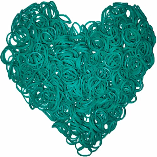 Yowamho 900 Gummibänder Grasgrün mit 24 S-Clips und 1 kleinen Häkelnadel, Gummibänder für Armbänder. von Yowamho