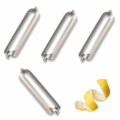 4 Stück Ersatzklingen für Flachschliff Profischäler, Turbo Schäler und Sparschäler, langlebige Schälerklingen 4 Stück Ersatzklingen für Flachschliff Profischäler, Turbo Schäler und Sparschäler, langlebige Schälerklingen von Yowfond