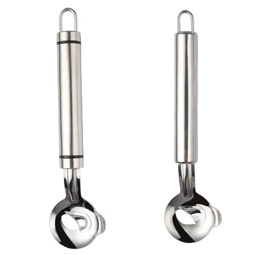 2pcs Cactus schäbler 7, 2 x 1, 8 Zoll löffelförmigen Kaktus- und Rouge-Schäler mit Loch & Griff Edelstahlwerkzeug für Küchenfrüchte Kochnudeln Küchenutensilien von Yoyakie