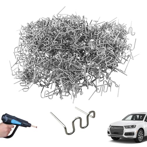 Plastikschweißer -Grundnahrungsmittel, 500pcs 0, 6 mm Edelstahl Plastikschweißhüftel für Reparaturmaschinen Auto Stoßstangen Armaturenbretter Lampenhalter Stoßfänger Reparatur Kit, Schweißer Plastikschweißer -Grundnahrungsmittel, 500pcs 0, 6 mm Edelstahl Plastikschweißhüftel für Reparaturmaschinen Auto Stoßstangen Armaturenbretter Lampenhalter Stoßfänger Reparatur Kit, Schweißer von Yoyakie