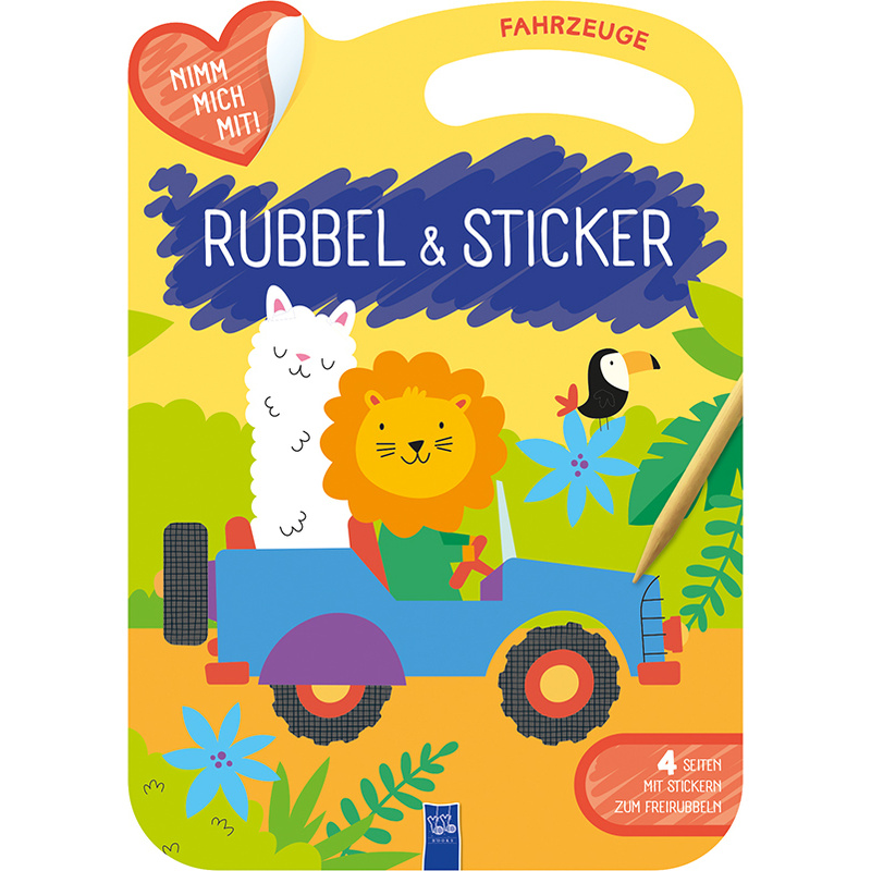 Rubbel & Sticker - Fahrzeuge, Gebunden von Yoyo Books