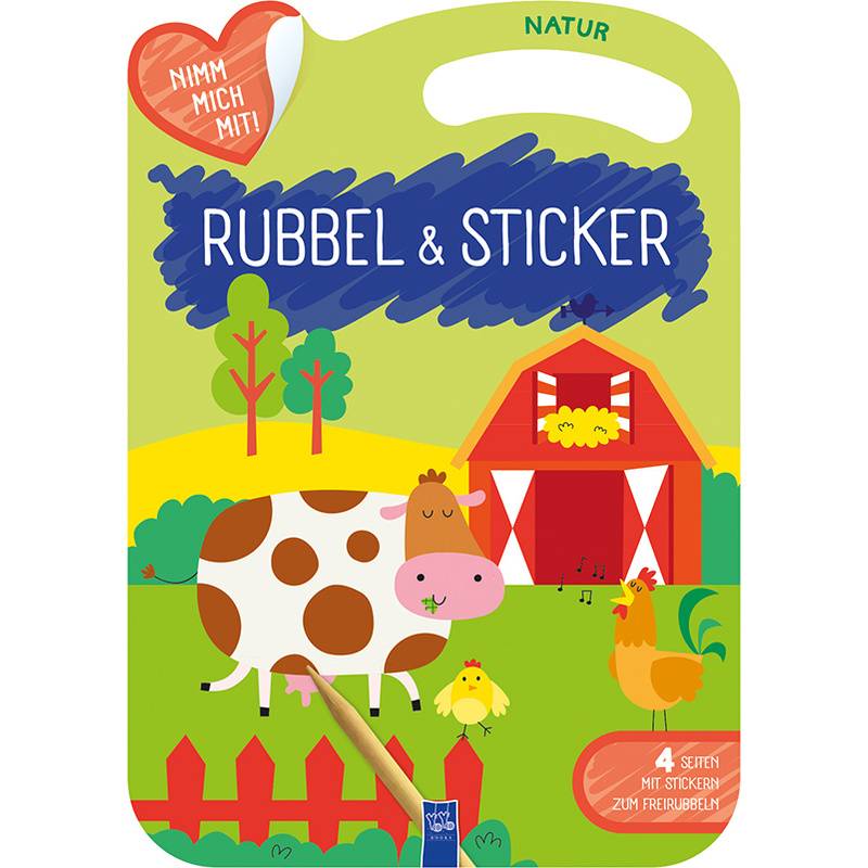 Rubbel & Sticker - Natur, Gebunden von Yoyo Books