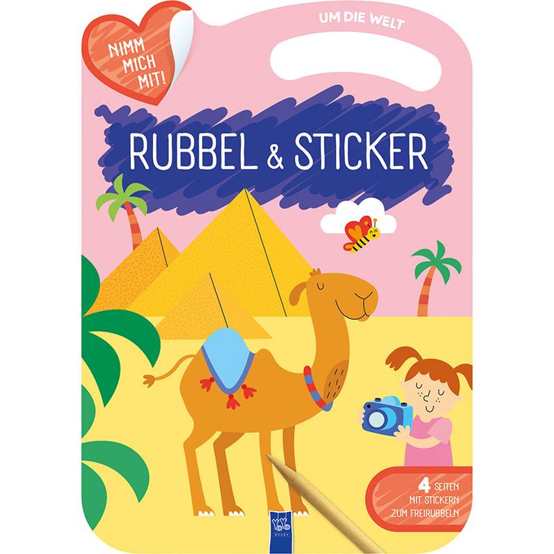 Rubbel & Sticker - Um Die Welt, Gebunden von Yoyo Books
