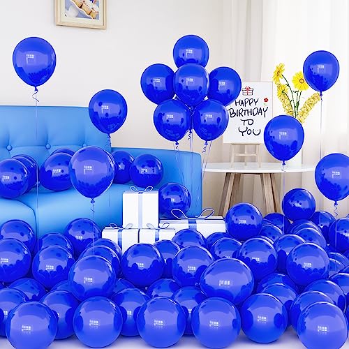 Luftballons Blaue, 50 Stück 5 Zoll Matt Dunkelblau Luftballons Marine Blaue Tiefblaue Latex Ballon Set mit Band für Männer Jungen Geburtstag Party Hochzeit Graduierung Karneval Jubiläum Dekorationen von Yoyoin