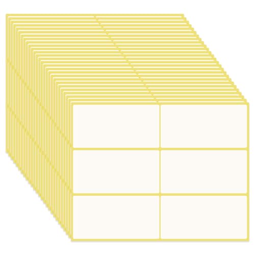 180 Stück Weiße Selbstklebende Etiketten (100x50mm) – Universal für Beschriftung von Flaschen, Aktenordnern, Glasboxen & Marmeladengläser, ideal für Büro, Küche, Schule & Haushalt Adressetiketten von Yphzmtz