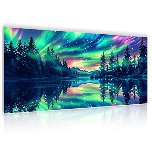 Yphzmtz Diamond Painting Bilder, Aurora 5D Diamant Painting, Landschaft Diamond Painting Set Erwachsene, DIY Mosaikherstellung für Familie & Hauswanddeko (30x40cm) von Yphzmtz
