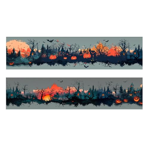 Yplkm Bastelklebeband, Halloween Vintage Klebeband, Festliches Bastelzubehör Für Tagebücher Geschenkverpackung Schule Dekoration von Yplkm