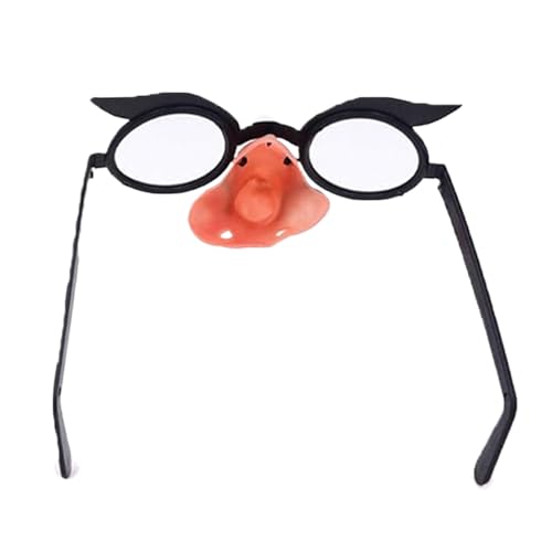 Yplkm Prothetische Nase | Hexen Kostüm Brille | Clown Brillen Make-up Zubehör für Kostümfeste Dekoration Aufführungen Partys Verkleidungspartys Geburtstagsfeiern Maskenbälle und Festliche von Yplkm
