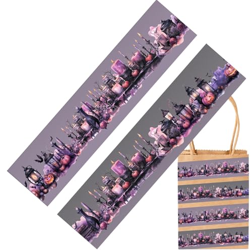 Yplkm Scrapbook Klebeband Set - Halloween Malerkrepp | Festliches Bastelzubehör Für Tagebücher Geschenkverpackung Schule Dekoration von Yplkm