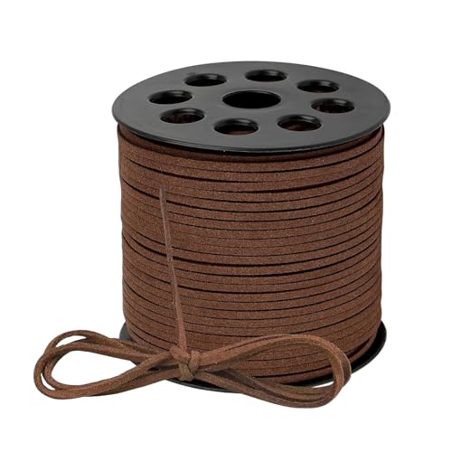 Yqhugbc Lederband, Lederbänder für Ketten, Lederschnur Veloursleder, Faux Wildleder Schnur, 91 m x 2,6 mm Lederschnur, Basteln Lederbänder für DIY Armband Halskette Schmuck Handwerk Yqhugbc Lederband, Lederbänder für Ketten, Lederschnur Veloursleder, Faux Wildleder Schnur, 91 m x 2,6 mm Lederschnur, Basteln Lederbänder für DIY Armband Halskette Schmuck Handwerk von Yqhugbc