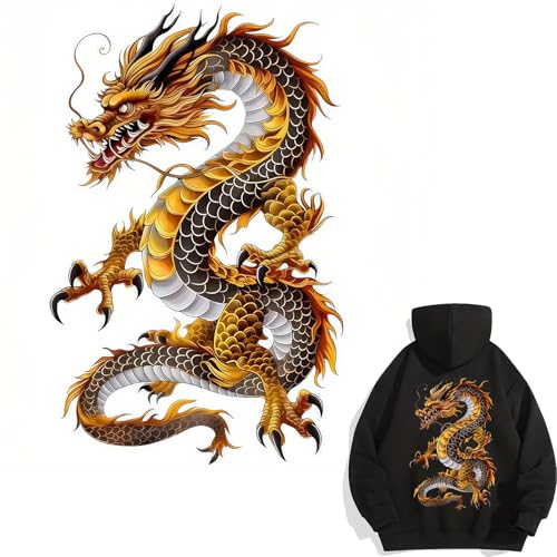 Goldener Drache Blume Blatt Bügelbilder für T-Shirts Reiben auf Transfers Aufkleber Vinyl Fertig zum Drücken Aufkleber Aufbügeln Aufkleber für T-Shirts Kleidung Hoodie DIY Handwerk Goldener Drache Blume Blatt Bügelbilder für T-Shirts Reiben auf Transfers Aufkleber Vinyl Fertig zum Drücken Aufkleber Aufbügeln Aufkleber für T-Shirts Kleidung Hoodie DIY Handwerk von Yqtwlkjic