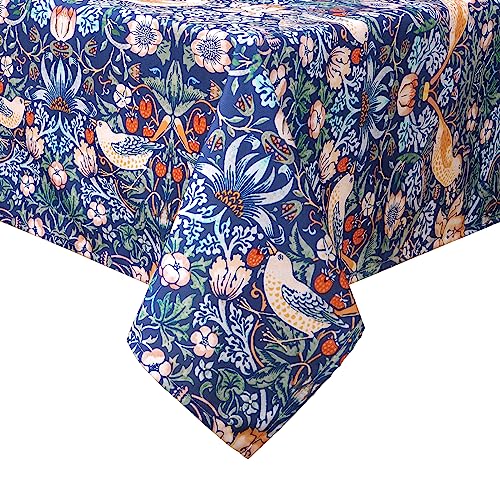 Yrendenge William Morris Tischdecke, originelles Design, wasserdicht, waschbar, blaue rechteckige Tischdecke, Restaurant-Party-Tischset, Erdbeerdieb, 140 x 240 cm Yrendenge William Morris Tischdecke, originelles Design, wasserdicht, waschbar, blaue rechteckige Tischdecke, Restaurant-Party-Tischset, Erdbeerdieb, 140 x 240 cm von Yrendenge