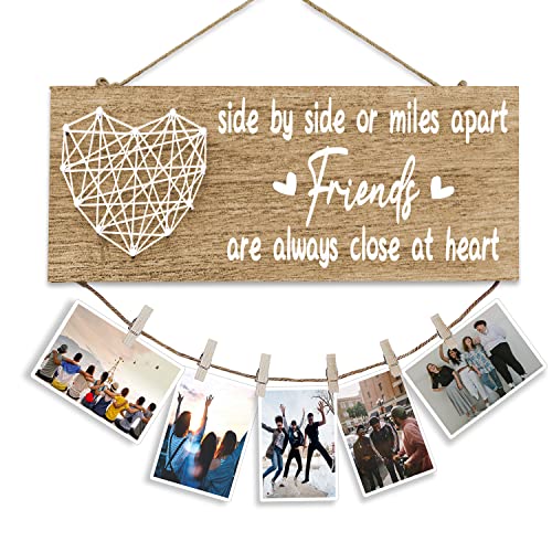Yrerndre Friend Brag Board Best Friend Geburtstagsgeschenke Holz Bilderrahmen Clips Bilderrahmen Collage Wanddekoration (helle) 34 x 14 cm Yrerndre Friend Brag Board Best Friend Geburtstagsgeschenke Holz Bilderrahmen Clips Bilderrahmen Collage Wanddekoration (helle) 34 x 14 cm von Yrerndre