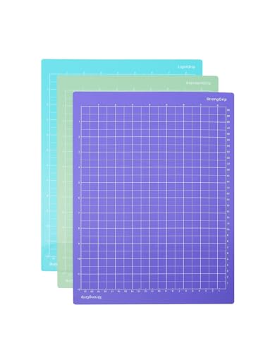 Yrichtra Cricut Schneidematte 30,5 x 21,6 cm - 3er Pack für Präzisionsschnitt, Kompatibel mit Cricut Joy, Ideal für Vinyl, Papier und Stoff Yrichtra Cricut Schneidematte 30,5 x 21,6 cm - 3er Pack für Präzisionsschnitt, Kompatibel mit Cricut Joy, Ideal für Vinyl, Papier und Stoff von Yrichtra