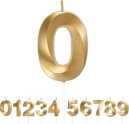 Geburtstag Zahl Kerzen, Gold Glitzer Geburtstagskerzen, Dekorative Geburtstagstorte, Hochzeitsparty, Abschlussfeier, Geburtstag Party Hochzeit Jahrestag Feier Lieferungen (0) von Yrlehoo