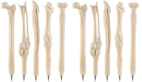 Yrlehoo 10 Stück Neuheit Knochen Kugelschreiber Neuheit geformt Stift Kugelschreiber in Knochenform, Blau/Schwarz Tinte, für Krankenschwester, Doktor, Freunde, Künstler, Büro, Briefpapier Geschenk Yrlehoo 10 Stück Neuheit Knochen Kugelschreiber Neuheit geformt Stift Kugelschreiber in Knochenform, Blau/Schwarz Tinte, für Krankenschwester, Doktor, Freunde, Künstler, Büro, Briefpapier Geschenk von Yrlehoo