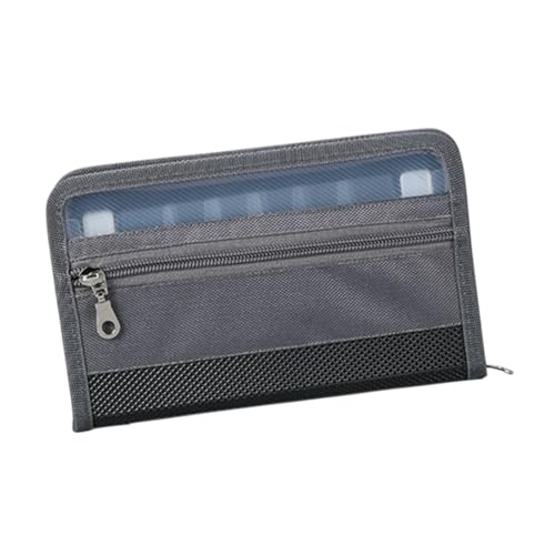YsXoWiui Akkordeon Datei Organizer für Dokumente mit Sicherem Zipper für Reisen, Klar von YsXoWiui