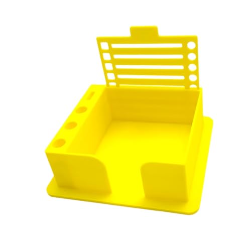 YsXoWiui Haftnotiz Schablone, Haftnotiz Halter, Universeller Haftnotiz Halter, Aufkleberblock Spender, für Zuhause, Schule, Schreibtisch, Gelb von YsXoWiui