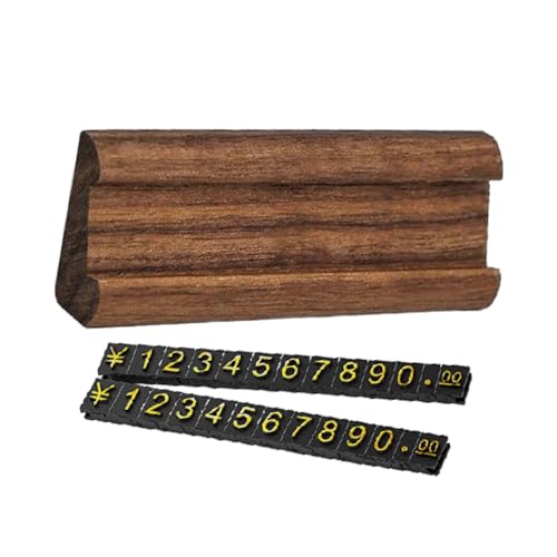 YsXoWiui Holz Preisschilder für Verkaufspräsentationen im Einzelhandel, Braunes Gold von YsXoWiui