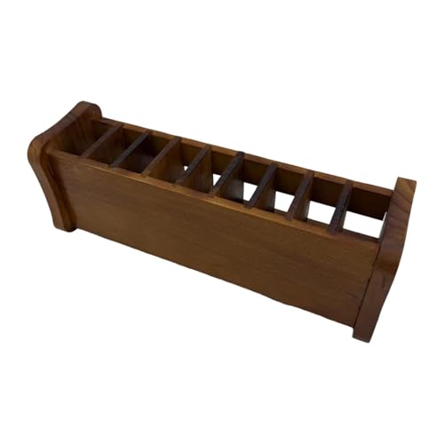 YsXoWiui Schreibtisch Organizer Aus Holz Als Stiftebox Tisch Organizer Fernbedienungshalter Und Sortierbox Platzsparend mit Fächern für Ordnung für Büro Und zu, Dunkles Holz YsXoWiui Schreibtisch Organizer Aus Holz Als Stiftebox Tisch Organizer Fernbedienungshalter Und Sortierbox Platzsparend mit Fächern für Ordnung für Büro Und zu, Dunkles Holz von YsXoWiui