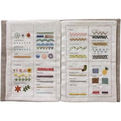 DIY Stichbuch, kreatives Stickstichbuch, Stickanleitung für Nähbegeisterte, Stichbuch für Anfänger und Stickbegeisterte (B) von Ysaca