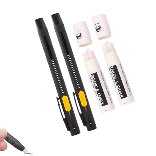 Ysaca Wärmelöschbarer Stift für Stoff, waschbare Stoffmarkierungsstifte zum Nähen, Quilten und Sticken, mit austauschbaren Nachfüllminen, ideal für Baumwolle und Strickstoffe, DIY-Nähwerkzeuge (2 Ysaca Wärmelöschbarer Stift für Stoff, waschbare Stoffmarkierungsstifte zum Nähen, Quilten und Sticken, mit austauschbaren Nachfüllminen, ideal für Baumwolle und Strickstoffe, DIY-Nähwerkzeuge (2 von Ysaca