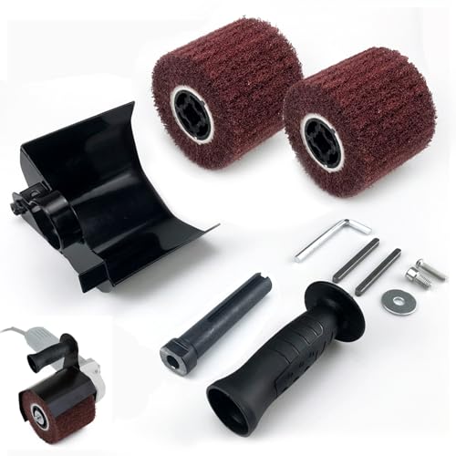 Ysislybin Winkelschleifer-Aufsatz, Poliermaschine Zubehör mit 2 PCS Kunstfaserbürste Ø120x100, Brünier-Poliermaschinen-Set, für Metall, Edelstahl und Holz Ysislybin Winkelschleifer-Aufsatz, Poliermaschine Zubehör mit 2 PCS Kunstfaserbürste Ø120x100, Brünier-Poliermaschinen-Set, für Metall, Edelstahl und Holz von Ysislybin