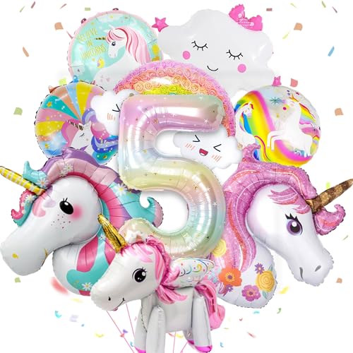 Yskmefun 3D Einhorn Luftballons, Einhorn Deko Kindergeburtstag, Einhorn Ballons Geburtstag 5, Übergroßes Folienballon Einhorn, für Mädchen Geburtstags Festival Party Dekoration Yskmefun 3D Einhorn Luftballons, Einhorn Deko Kindergeburtstag, Einhorn Ballons Geburtstag 5, Übergroßes Folienballon Einhorn, für Mädchen Geburtstags Festival Party Dekoration von Yskmefun