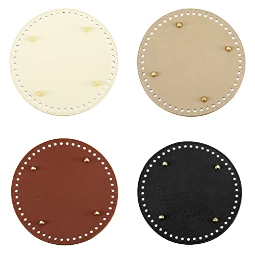 Ysmorla 4 Stücke Taschenboden Zum Häkeln, 15 cm Bag Base Shaper Rund Taschenboden PU Leder Stricken Taschenboden Taschenboden Häkeln Baseshaper Taschenboden Kunstleder für Handtasche DIY Ysmorla 4 Stücke Taschenboden Zum Häkeln, 15 cm Bag Base Shaper Rund Taschenboden PU Leder Stricken Taschenboden Taschenboden Häkeln Baseshaper Taschenboden Kunstleder für Handtasche DIY von Ysmorla