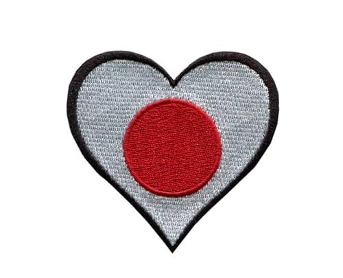 Ysmzzmsy 1 x 6,3 cm hoher multinationaler Flaggenaufnäher zum Aufbügeln oder Aufnähen, bestickter taktischer militärischer nationaler multinationaler Aufnäher (Japan) von Ysmzzmsy