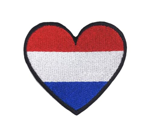 Ysmzzmsy 1 x 6,3 cm hoher multinationaler Flaggenaufnäher zum Aufbügeln oder Aufnähen, bestickter taktischer militärischer nationaler multinationaler Aufnäher (Niederlande) von Ysmzzmsy