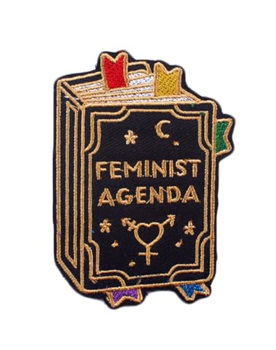 Ysmzzmsy 1 x Feministischer Agenda-Aufnäher mit lustigem Zitat, vollständig bestickt, zum Aufbügeln/Aufnähen für Jacke, Jeans, Rucksack (7,9 x 5,6 cm) von Ysmzzmsy