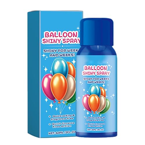 Ballonbasis-Glanzspray | Ballonaufheller auf Basis | Sofortiger Hochglanzglanz, Latexballons Hochglanzspray, schnell trocknender 60-g-Sprühaufheller für dauerhaften Glanz auf Partys von Ysvnlmjy