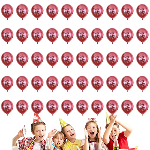Ysvnlmjy Alles Gute zum Geburtstag-Luftballons, bunte Party-Luftballons | 50 Stück Geburtstagsparty-Dekoration - Dekorationen für Partys, Ballon-Party-Dekoration, Geburtstags-Party-Dekoration, 30,5 cm von Ysvnlmjy
