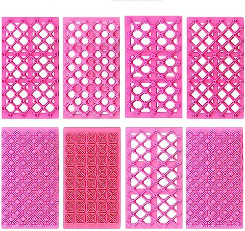9 Stück Kuchendruckmatten, Prägematte für Schokoladenkuchen, Reliefmatte, 3D-Kuchenschablonen, Kuchenschablone, Backschablone, für Kekse, Mousse, Dessert 9 Stück Kuchendruckmatten, Prägematte für Schokoladenkuchen, Reliefmatte, 3D-Kuchenschablonen, Kuchenschablone, Backschablone, für Kekse, Mousse, Dessert von YuChiSX