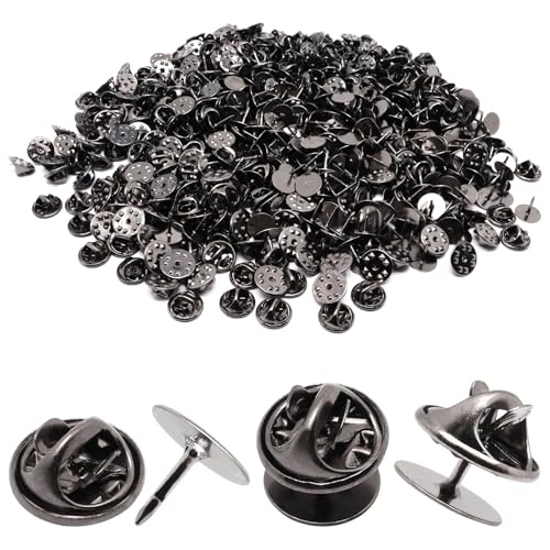 YuGtcen 260er-Set Anstecknadeln, blanko, Schmetterlings-Anstecknadeln, Emaille-Pins, Verschluss, Krawattennadeln, Schmuckrücken, Verschluss für Brosche, Revers, Hut, Uniform, Abzeichen, Krawattennadel von YuGtcen