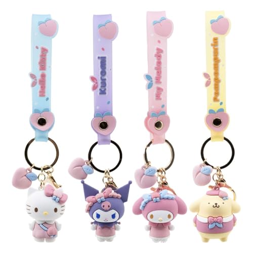 Sanrio Peach Series Schlüsselanhänger Hello Kitty and Friends Display (12) von YuMe Toys