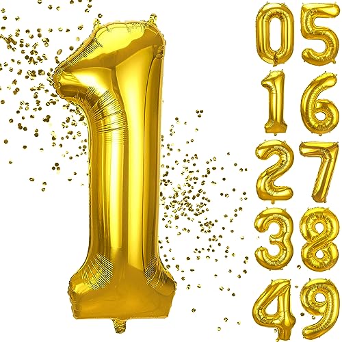 YuSaug Geburtstag Zahlen Luftballon, 40" Folienballon 0 to 9 Gold Helium Ballon, Folienballon 3 XXL Riesen Folienballon Geburtstagsdeko Ballon Zahl Deko zum Geburtstag Fliegt mit Helium-1 YuSaug Geburtstag Zahlen Luftballon, 40" Folienballon 0 to 9 Gold Helium Ballon, Folienballon 3 XXL Riesen Folienballon Geburtstagsdeko Ballon Zahl Deko zum Geburtstag Fliegt mit Helium-1 von YuSaug