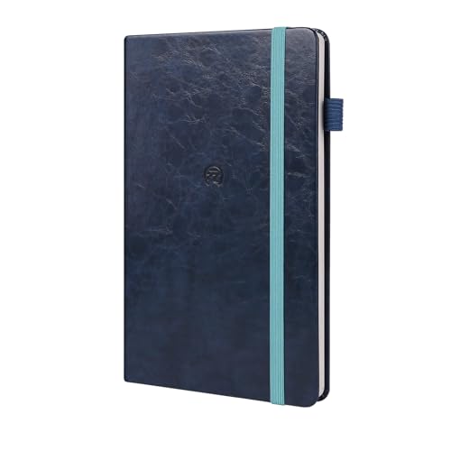 Smart Notebook, Smart Writing System, A5 Smartes Notizbuch mit marineblauem festem Einband, Smart-Schreibsystem, linierten und leer Seiten und SeeBlau elastischem Verschluss, 13 × 21 cm, 187 Seiten Smart Notebook, Smart Writing System, A5 Smartes Notizbuch mit marineblauem festem Einband, Smart-Schreibsystem, linierten und leer Seiten und SeeBlau elastischem Verschluss, 13 × 21 cm, 187 Seiten von Yuan