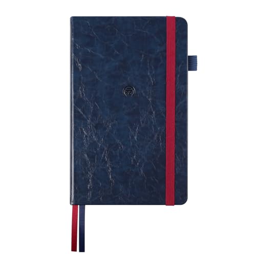 Smart Notebook, Smart Writing System, A5 Smartes Notizbuch mit marineblauem festem Einband, Smart-Schreibsystem, linierten und leer Seiten und Weinrot elastischem Verschluss, 13 × 21 cm, 187 Seiten Smart Notebook, Smart Writing System, A5 Smartes Notizbuch mit marineblauem festem Einband, Smart-Schreibsystem, linierten und leer Seiten und Weinrot elastischem Verschluss, 13 × 21 cm, 187 Seiten von Yuan
